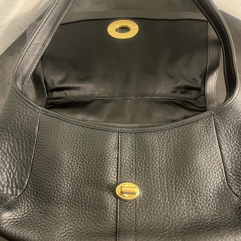 ***Sold*****Coach Y2K Ergo Turn Lock Flap Shoulder Bag Style 11614 Black - Picture 5 of 10